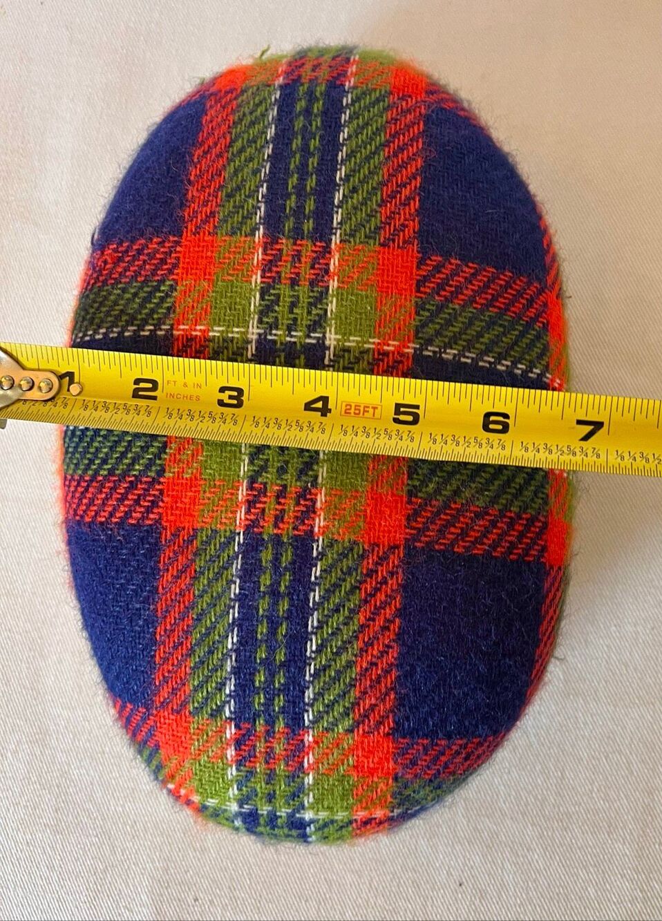 Vintage Dritz Dressmakers Tailors Sewing Pressing Ham - Red & Green Plaid - Picture 5 of 5